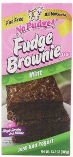 No Pudge Fat Free Fudge Brownie Mix, Mint, 13.7 Ounce Boxes (Pack of 6)  Grocery & Gourmet Food