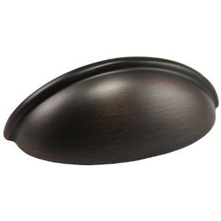 Cosmas 783ORB Oil Rubbed Bronze Cabinet Hardware Bin Cup Drawer Handle Pull   3" Hole Centers   Cabinet And Furniture Pulls  