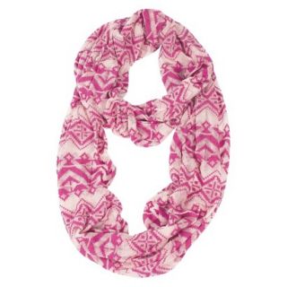 MUK LUKS Jersey Knit Infinity Scarf   Pink