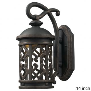 Tuscany Coast 1 light Weathered Charcoal Outdoor Sconce