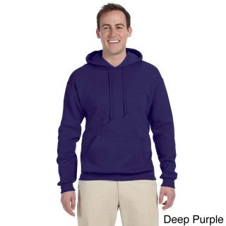 Jerzees Mens 50/50 8 ounce Nublend Fleece Hooded Sweatshirt Purple Size XXL