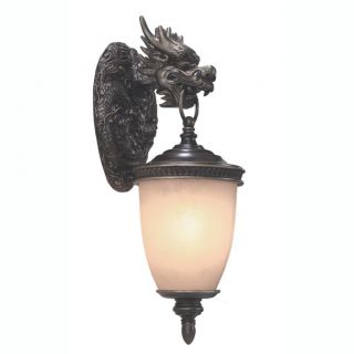 Dragon 1 Light Outdoor Wall In Oil Rubbed Bronze