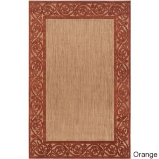 Surya Carpet, Inc Hand woven Tehama Bordered Area Rug (88 X 12) Orange Size 88 x 12
