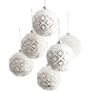 Frosted Globe Ornaments