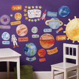 Wallies Solar System Interactive Vinyl Peel and Stick Wall Decal 13528