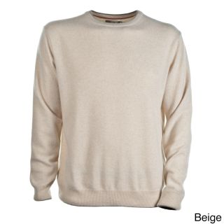Luigi Baldo Luigi Baldo Italian Made Mens Cashmere Crew Neck Sweater Beige Size M