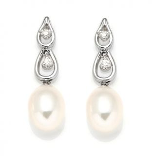 Imperial Pearls 14K Gold 7 10mm Cultured Freshwater Pearl and 0.06ct Diamond Do