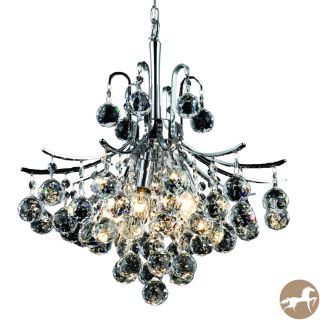 Christopher Knight Home Ticino 6 light Royal Cut Crystal And Chrome Chandelier