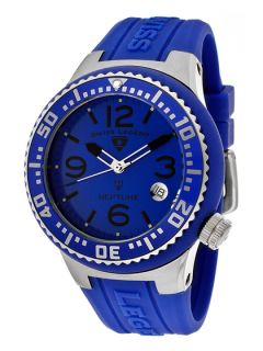 Unisex Neptune Stainless Steel & Blue Watch by Swiss Legend Watches
