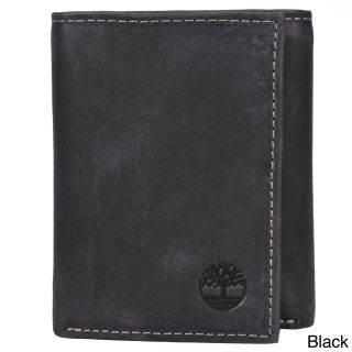 Timberland Mens Genuine Leather Trifold Wallet With One Id Window