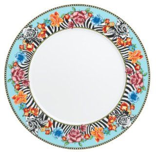 Versace by Rosenthal Hot Flowers 11 1/2 Inch Dinner Plate Kitchen & Dining