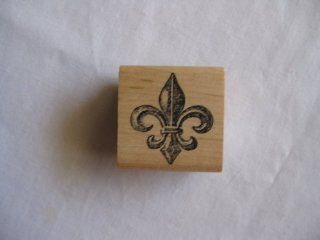 Fleur de Lis Wood Mounted Rubber Stamp  Other Products  
