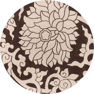 Thomas Paul Tufted Pile Chocolate/Cream Blossom Rug BlossomChoc Rug Size Rou