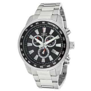Invicta Men's 1555 Specialty Chronograph Black Dial Stainless Steel Watch Invicta Watches