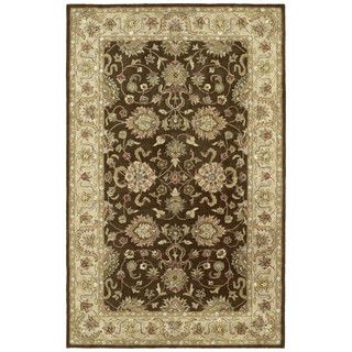 Anabelle Hand tufted Chocolate Brown Wool Rug (5 X 79)