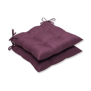 Pillow Perfect Outdoor Purple Wrought Iron Seat Cushion (set Of 2)