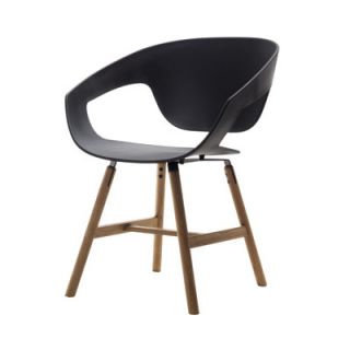 Casamania Vad Side Chair with Wooden Legs CM1129 RNRN LB Color Black