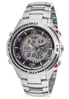 Casio EFA 121D 7AVDR  Watches,Mens Edifice Stainless Steel Analog Digital Multi Function Grey Dial, Casual Casio Quartz Watches