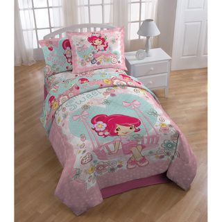 Strawberry Shortcake Simply Sweet Twin 4 piece Bed In A Bag With Sheet Set