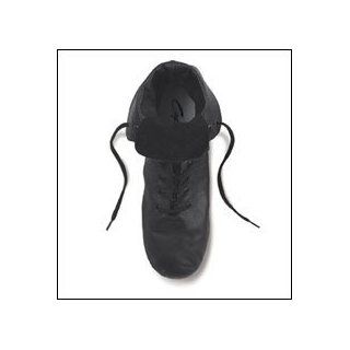 Capezio Adult Black Leather Jazz Hiphop Dance Boot CG03, 4 Shoes
