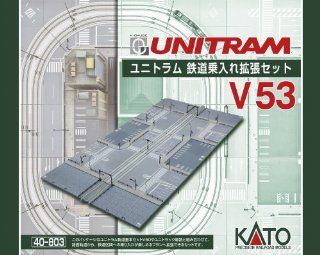 Kato N Scale Unitram/Unitrack V53 Straight Street Track to Concrete Tie Double Track Expansion Set With Track, Street Sections & Street Items KA 40 803 Toys & Games