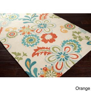 Hand hooked Kim Transitional Floral Indoor/ Outdoor Area Rug (8 X 106)