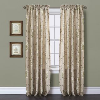 Lush Decor Roslyn Linen 84 Inch Curtain Panel
