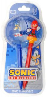 Sonic The Hedgehog 3D Stylus Twin Pack   Sonic and Knuckles (Nintendo 3DS, 3DS XL, DSi, DSi XL)      Nintendo DS Accessories