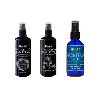 Botanica Mist Helichrysum & Rose Geranium Blend Organic Hydrosol & Magnesium Oil Lavender (3 pack) Health & Personal Care