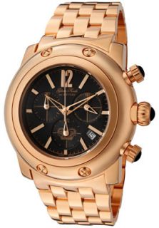 Glam Rock GK1118  Watches,Womens Miami Chronograph Black Dial Rose Gold Tone Ion Plated SS, Chronograph Glam Rock Quartz Watches