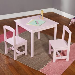 Pink 3 piece Hayden Kids Table/ Chair Set