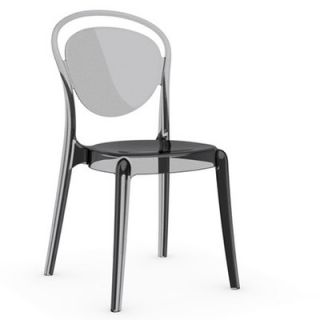 Calligaris Parisienne Chair CS/1263_P Finish Transparent  Smoked Grey
