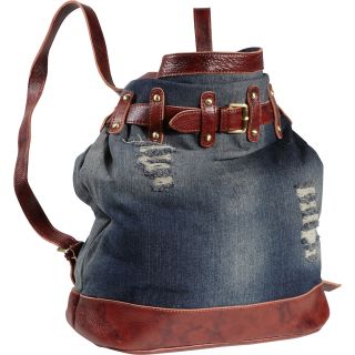 AmeriLeather Damian Ripped Leather Backpack