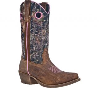 John Deere Boots 11 Pull On 3746   Brown Crazy Horse Goat/Mossy Oak® Camo