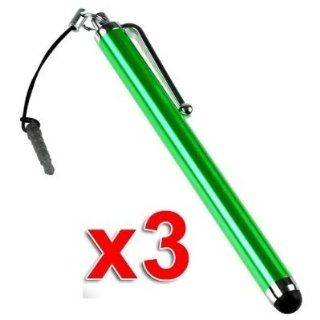 Soga(TM) Green Universal Capacitive Stylus Pen for Nokia Lumia Series (505, 510, 520, 521, 620, 625, 710, 720, 800, 810, 820, 822, 920, 925, 928, 1020) (3 Pack) [SWSP7] Cell Phones & Accessories