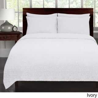 Lamont Home Riverbed Coverlet With Shams Sold Separately Ivory Size Twin