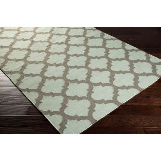 Surya Carpet, Inc Hand woven Dean Moroccan Trellis Geometric Flatweave Wool Rug (8 X 11) Green Size 8 x 11