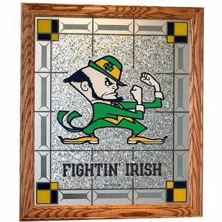 Notre Dame Fighting Irish "Leprechaun" Wall Plaque   Football Helmets  Sports & Outdoors