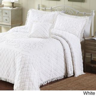 Lamont Home Josephine 3 piece Bedspread Set White Size Queen