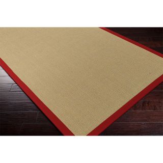 Surya Carpet, Inc Hand woven Contra Casual Bordered Area Rug (8 X 10) Red Size 8 x 10