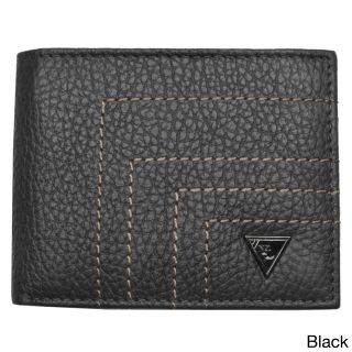 Yl Fashion Mens Leather Bi fold Wallet With Flap