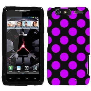 Motorola Droid Razr Purple Polka Dots Phone Case Cover Cell Phones & Accessories