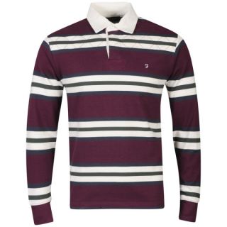 Farah 1920 Mens Goddard Polo Shirt   Bordeaux      Clothing