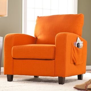 Upton Home Ashton Orange Upholstered Arm Chair