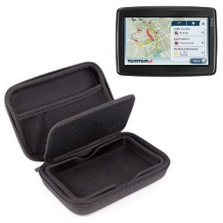 Black Hard EVA Zip Carry Case For TomTom Models GO LIVE 825, XXL IQ Routes, Start 25, GO LIVE 1000, Go Live 1005 And Go 950 Live GPS & Navigation