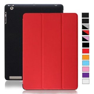 KHOMO � DUAL Red Case Polyurethane Cover FRONT + Hard Rubberized Poly carbonate BACK Protector for Apple iPad 2 , iPad 3 & iPad 4 Computers & Accessories