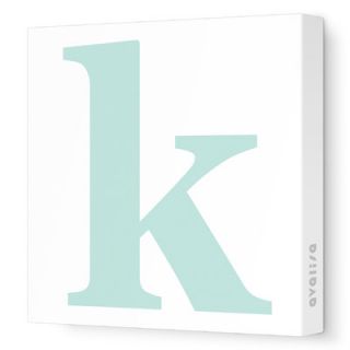Avalisa Letter   Lower Case k Stretched Wall Art Lower Case k