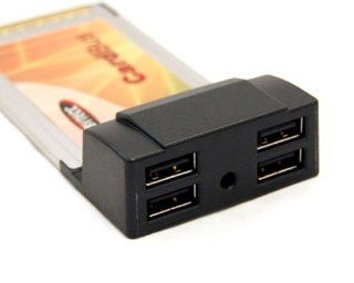USB 2.0 PCMCIA Card Bus 4 Port w/USB Power Cable Adaptor UC 204 Computers & Accessories