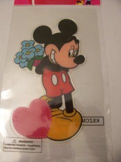 Disney Mickey Mouse Double sided Valentine Gel Clings ~ Mickey with Flowers Toys & Games