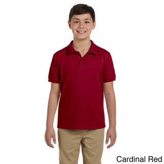Gildan Gildan Youth Dryblend Pique Sport Shirt Red Size S (7 8)